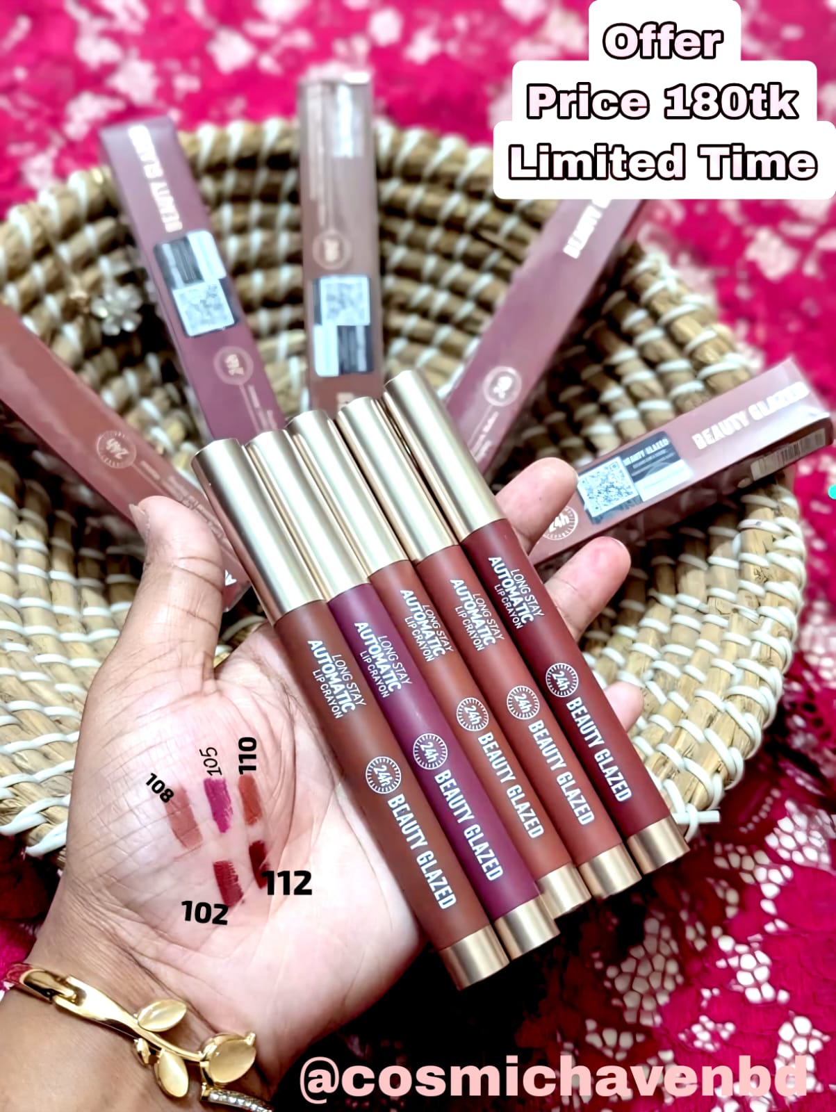 Beauty Glazed Lip Crayons